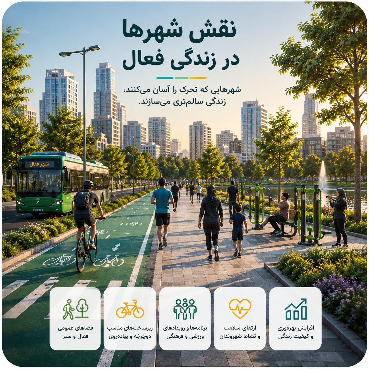 نقش شهرها در زندگی فعال