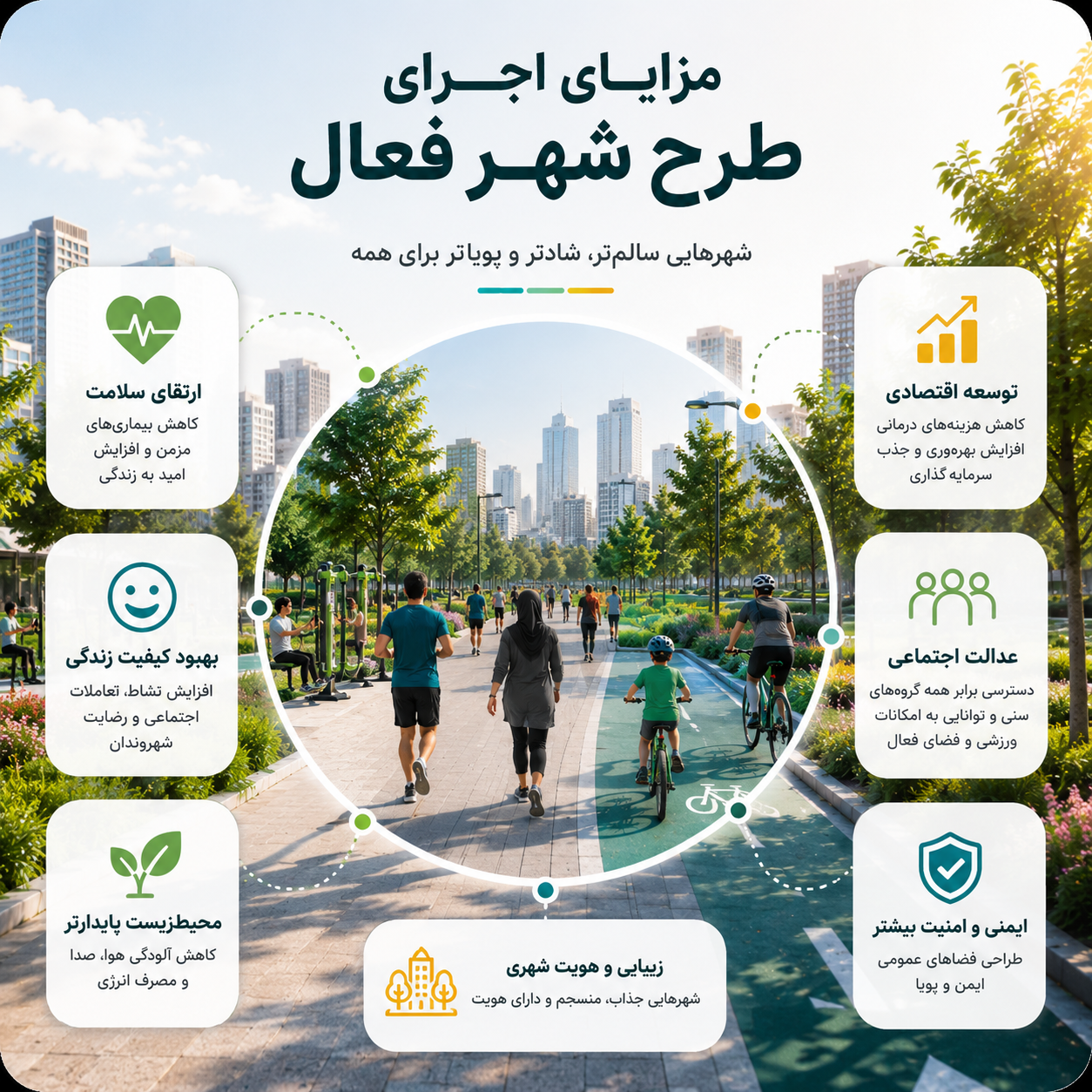 مزایای اجرای طرح شهر فعال